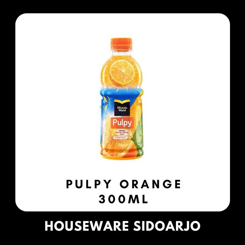 

Minute Maid Pulpy Orange 300ML 1 Botol Minuman Rasa Jeruk Dengan Bulir Asli