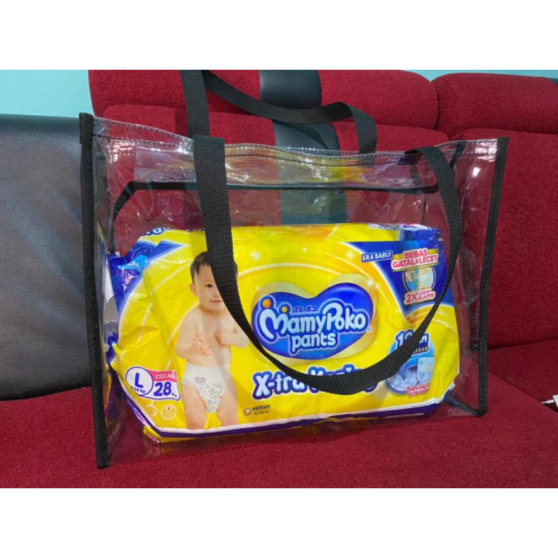 tas belanja tote bag transparan