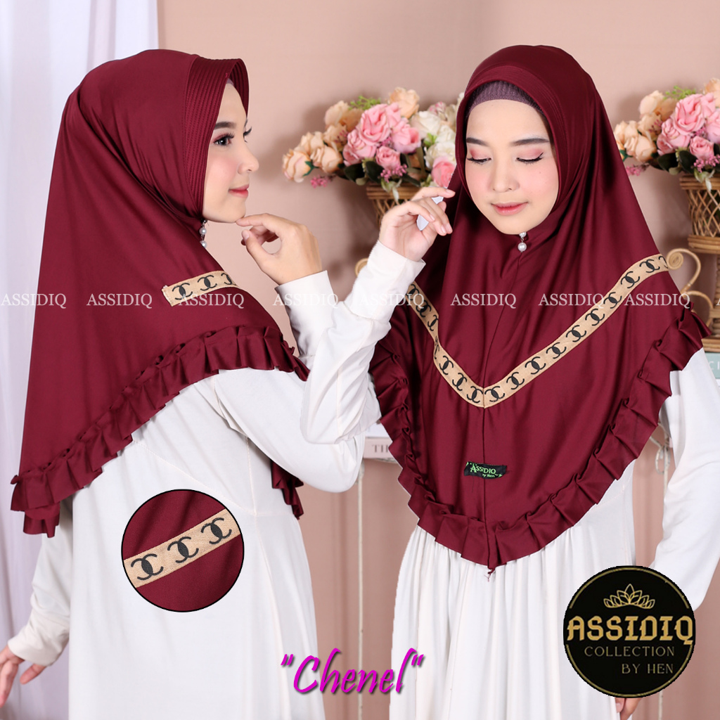 MURAH JILBAB INSTAN/STANDAR ORIGINAL ASSIDIQ CHENEL KEKINIAN