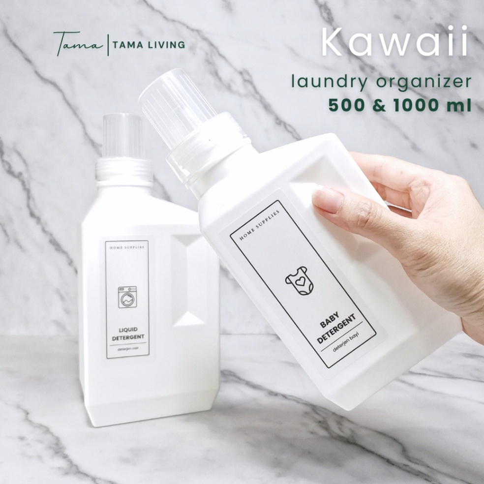 Terbaru TAMAKAWAII Botol Refill Laundry Organizer Botol Jerigen Sabun Storage Box Kotak Deterjen Top