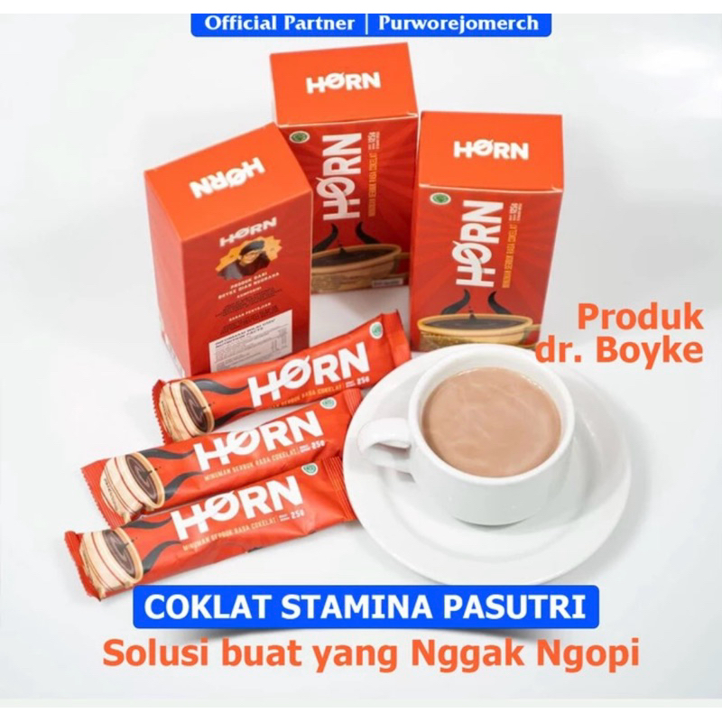 

Horn Dr Boyke minuman coklat sachet stamina pria original bpom