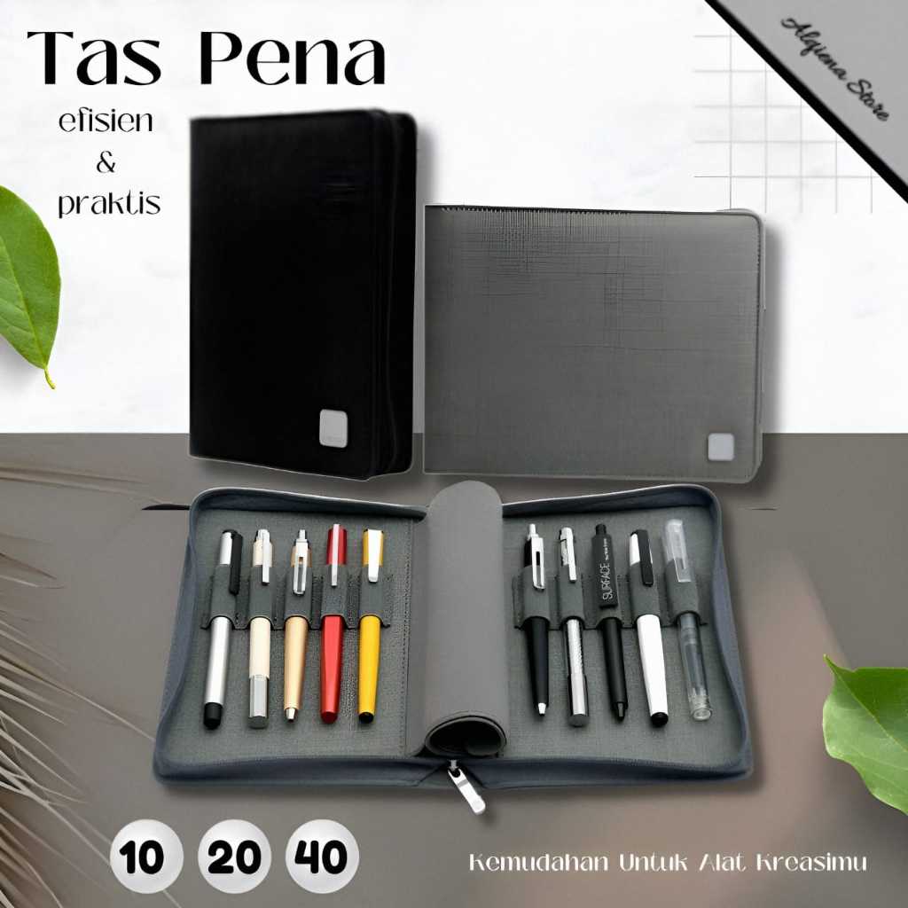 

Tas Organizer Pena Water Resistant isi 10, 20, 40