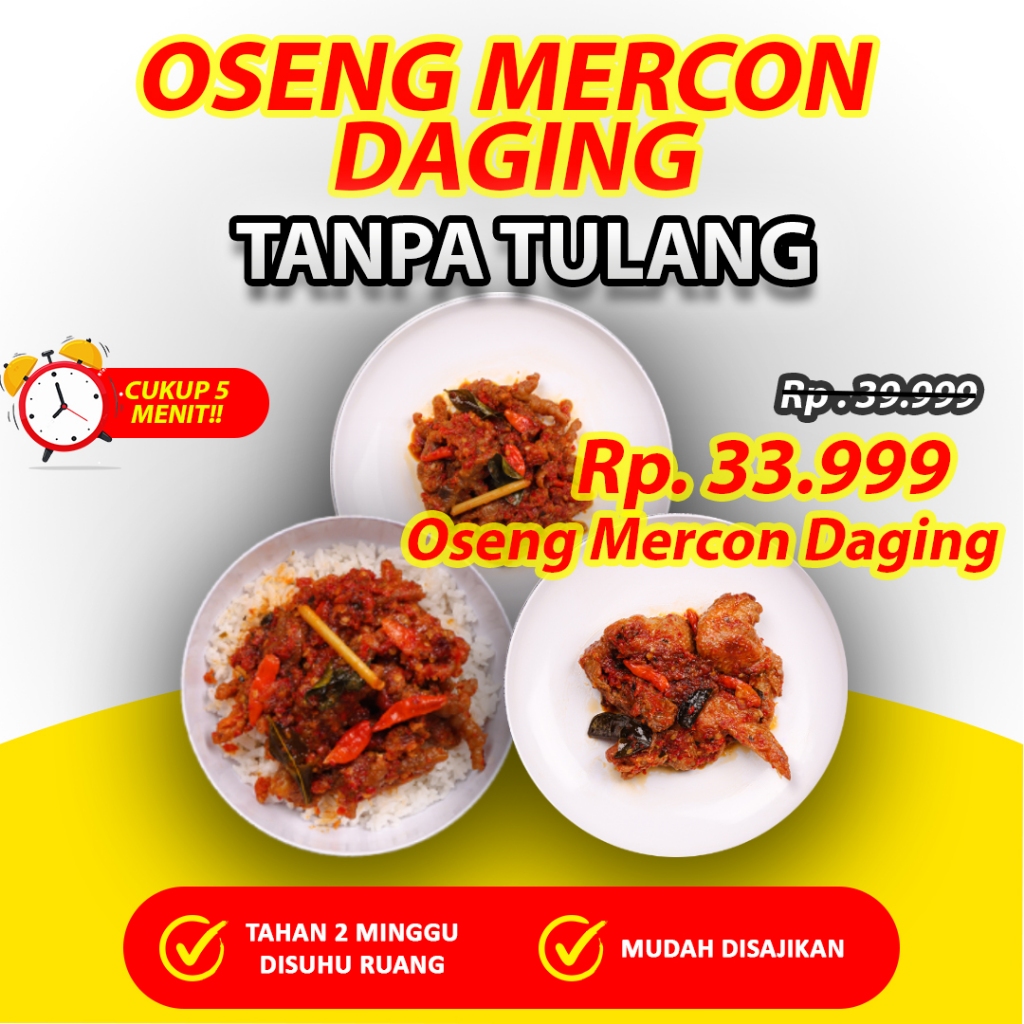 

Oseng Mercon Daging Nggaber