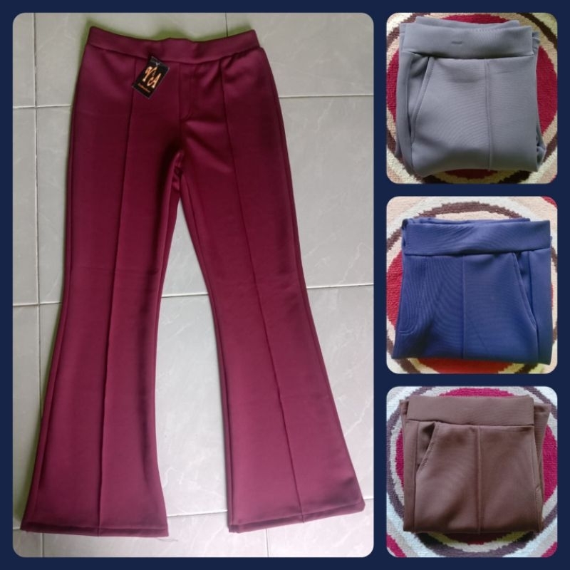 Celana cutbray wanita/Celana wanita/Celana panjang/bahan scuba