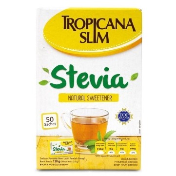 

Tropicana slim stevia isi 50 sachet