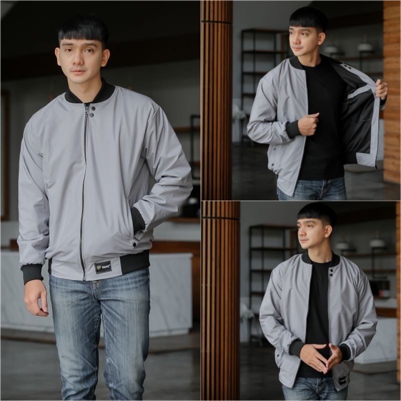 JAKET BOMBER PRIA - DISTRO JAKET BOMBER POLOS CASUAL