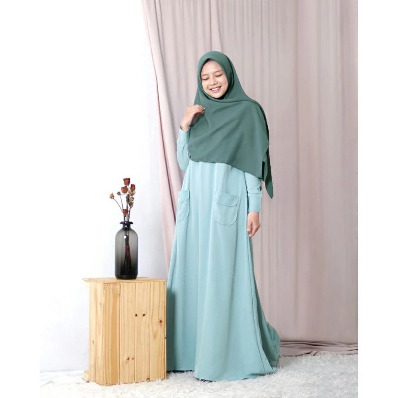 PRELOVED Hijab Alila Gamis / Gamis Premium Alila Warna Minty