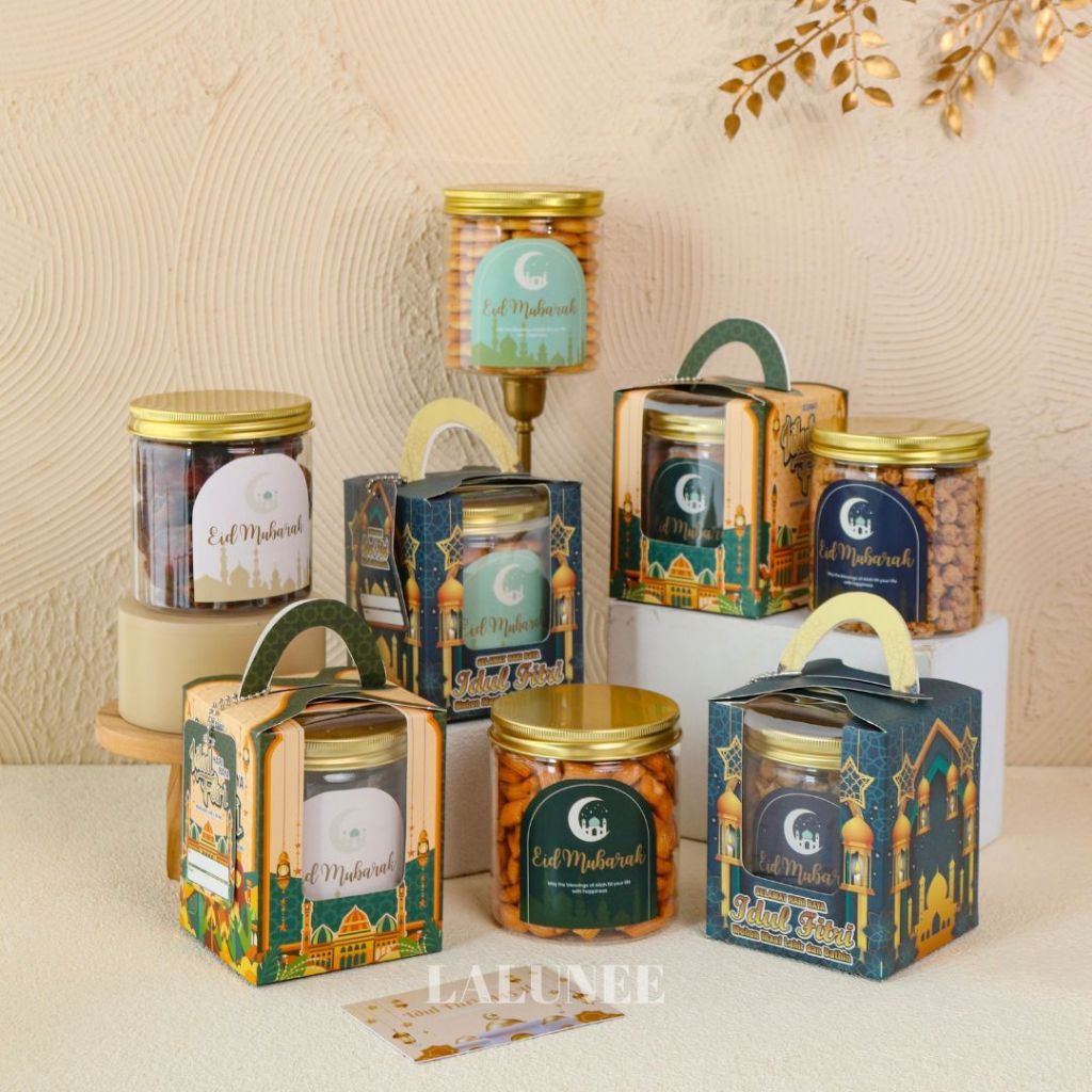 

Hampers Lebaran Idul Fitri isi 1 Jar Kue Kering - Parcel Souvenir Hadiah Eid Mubarak , hampers murah lv season