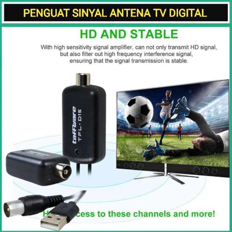 CUCI GUDANG Promo Terbaru Booster Tv Penguat Sinyal Antena Tv Digital Amplifier Signal Booster
