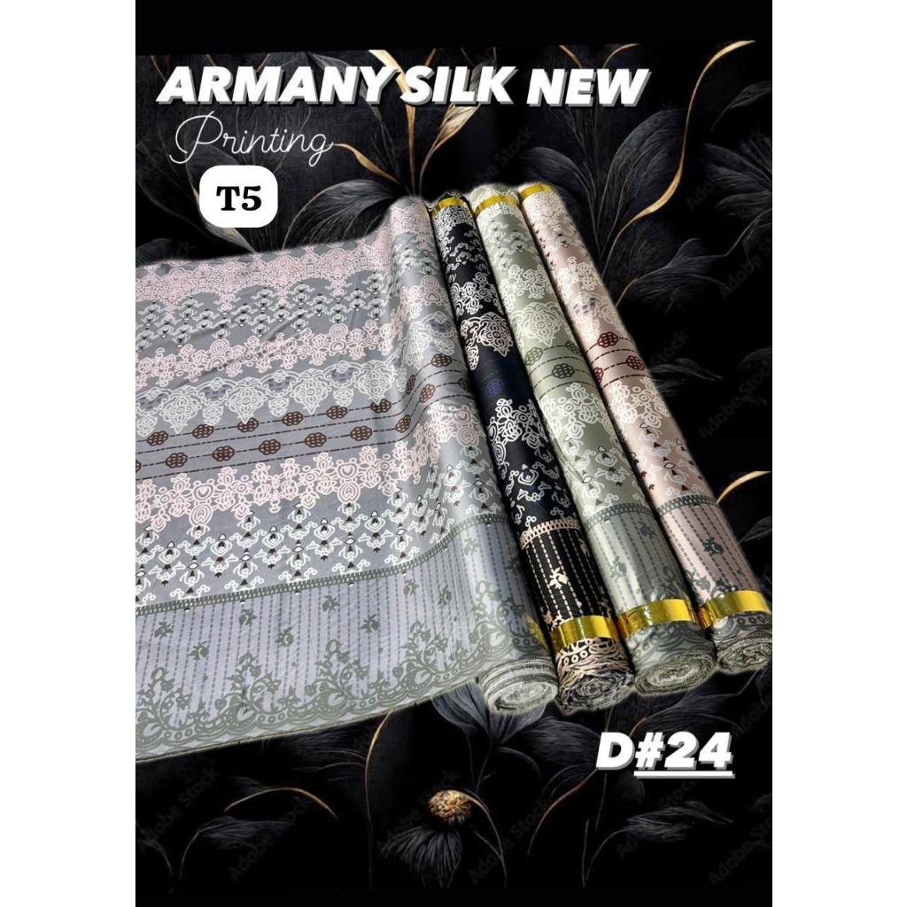 Kain Armani Silk Meteran Motif Kekinian Terbaru Lebar 150cm Untuk Gamis, Kemeja, Blouse
