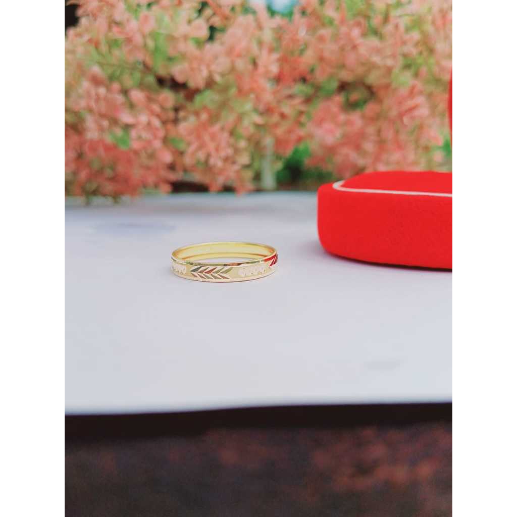 Cincin Emas Asli Model Bangkok Cantik Cincin Tunangan Cincin Kawin Cincin Nikah Cincin Wanita Emas