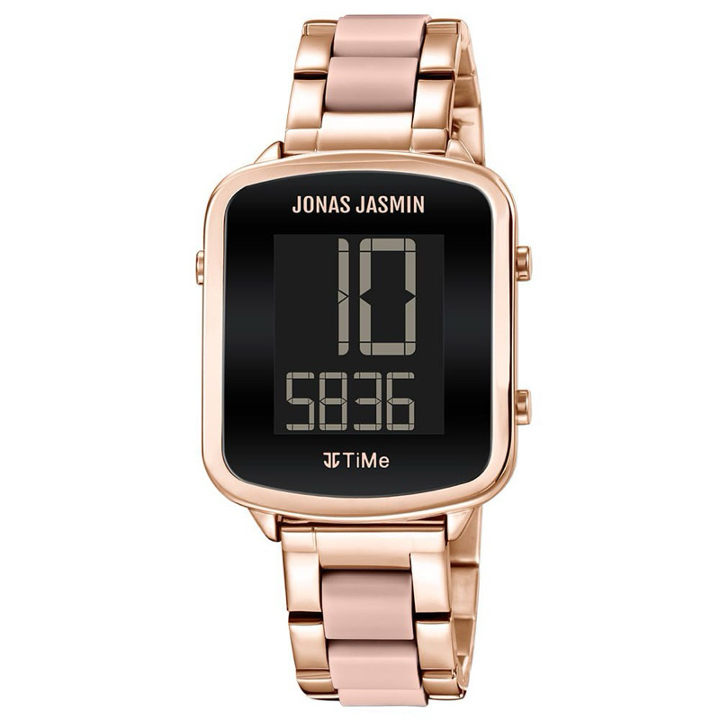 ( BISA COD ) Jam Tangan Wanita JONAS JASMIN JJ-2261 2261 Original Rantai Stainless Steel Digital Jam
