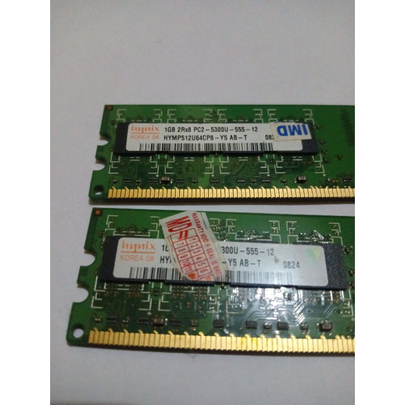 RAM memory PC 1GB 2RX8 5300U DDR2 HYNIX