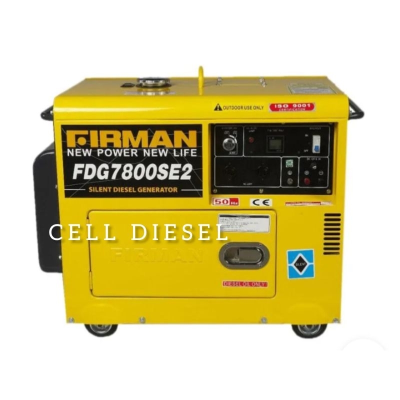 Genset 5000 Watt Silent Diesel + Panel ATS  Firman FDG 7800 SE2