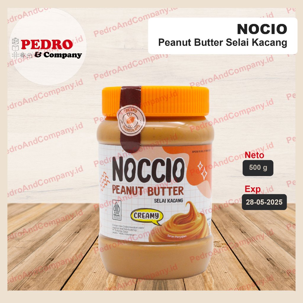 

Noccio peanut butter CREAMY 500 gram selai olesan kacang halus