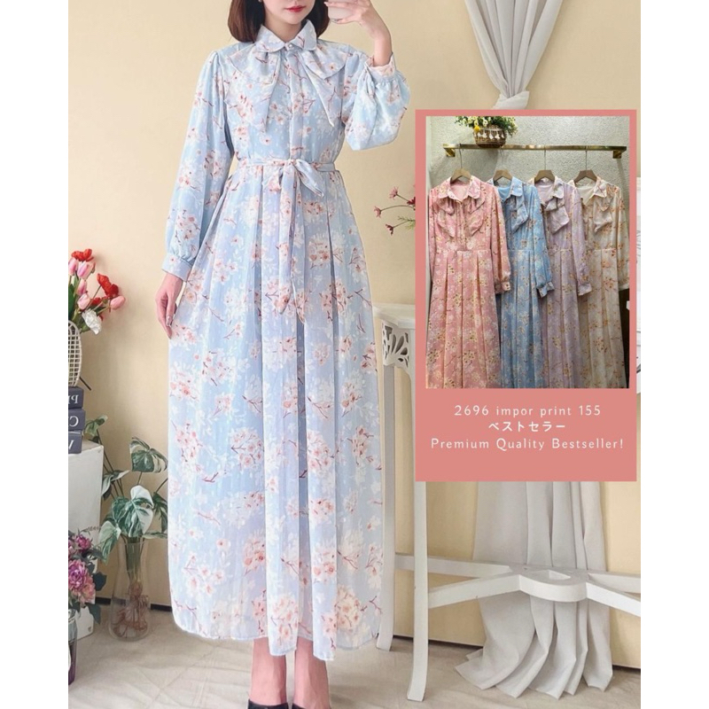 Yuna Dress Gamis ceruty Premium