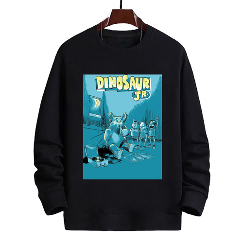 Crewneck Dinosaur Jr New Sweater Bahan Cotton Fleece