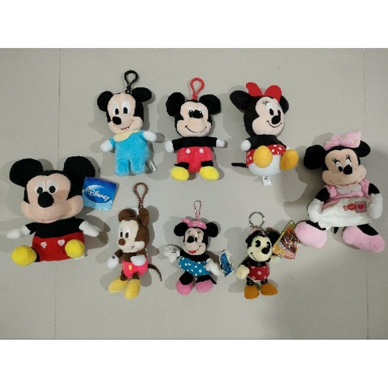 Boneka Mickey Mouse / Minnie Mouse ORIGINAL (Disney/Sega)