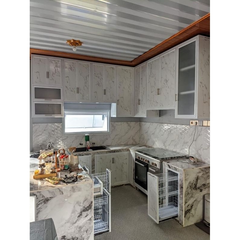 custom kitchen set alumunium acp