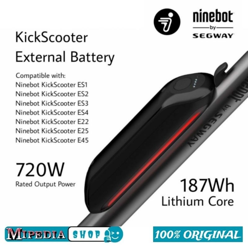 Ninebot KickScooter External Battery by Segway For ES1 ES2 E25 E22 E45
