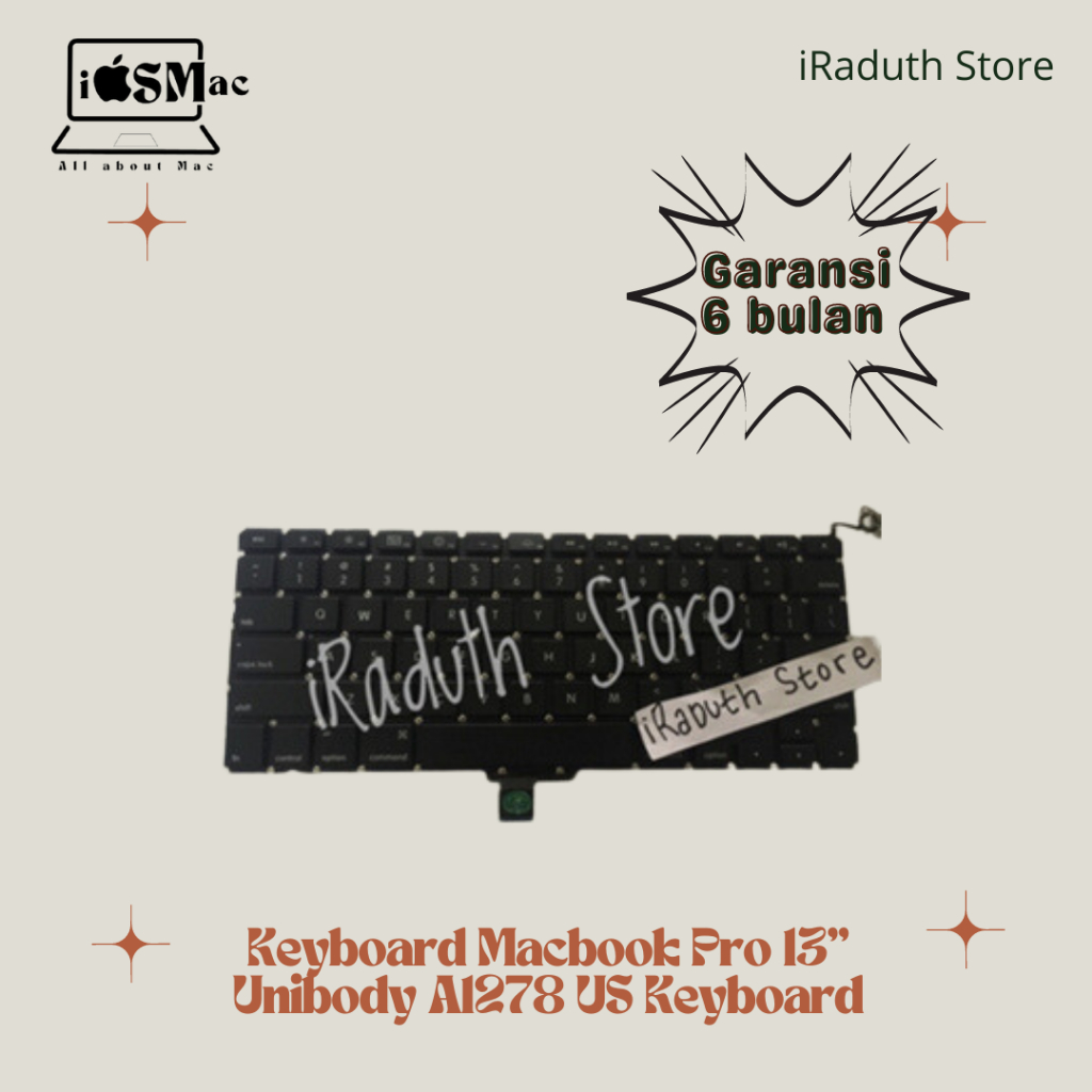 Keyboard Macbook Pro 13” Unibody A1278 US Keyboard