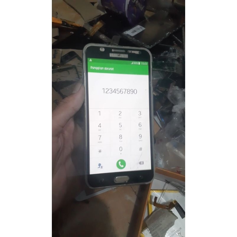 LCD tc retak HP SAMSUNG SM-J700H/J700F/J701F MINUS TC TETAK SENTUH NORMAL