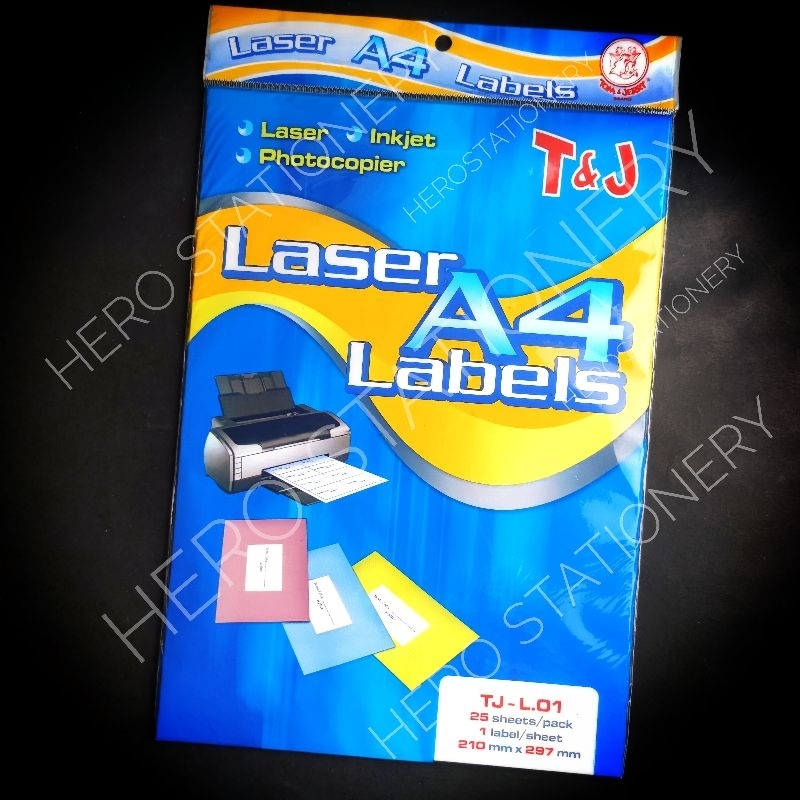 

Kertas print laser label A4 tom jerry 25 lembar TJ-L01