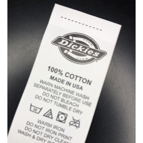 

Washtag dickies care label washing dickies label washing care label dickies - 600 pcs