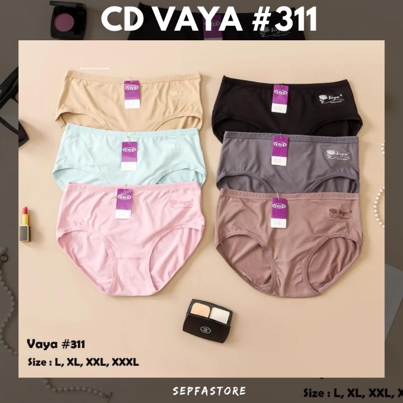 VAYA ( 1 Pcs ) Celana Dalam Wanita Art 311 Vaya SOFT CD WANITA CD VAYA Katun