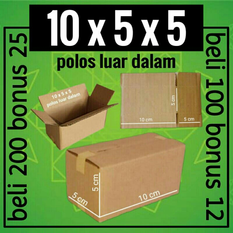 

Kardus karton box packing 10x5x5