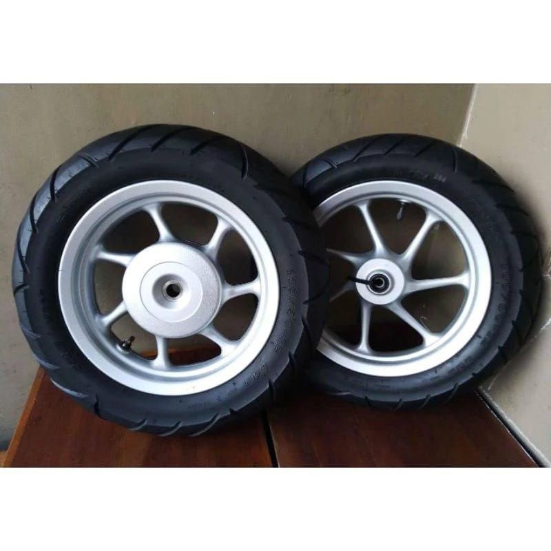 Velg Pelek Depan Belakang Scoopy Ring 12 Donat Plus Ban (Original Copotan)