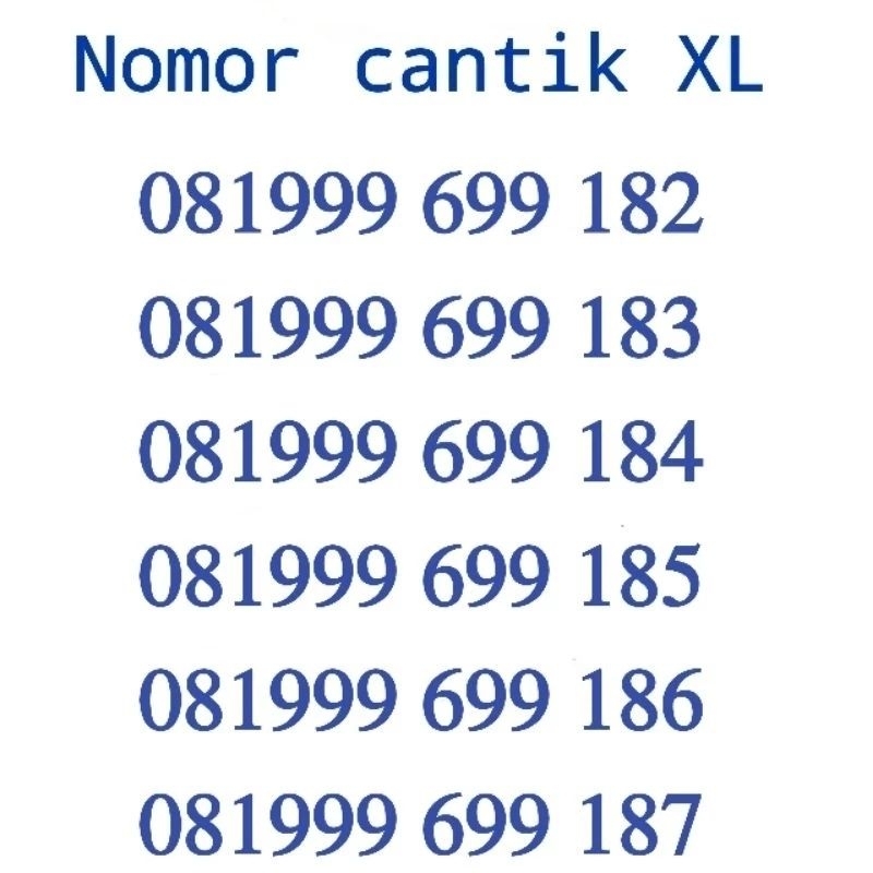 NOMOR CANTIK XL / NOMER CANTIK XL / NOMOR XL CANTIK / NOMER XL CANTIK / NO XL CANTIK  21