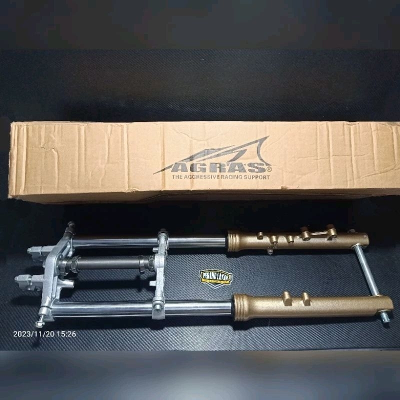SHOCK SKOK DEPAN NINJA R AGRAS AS KROM NINJA SS AS 33 IMPORT DETAIL ORI SUDAH PNP HEREX HONDA / SHOC