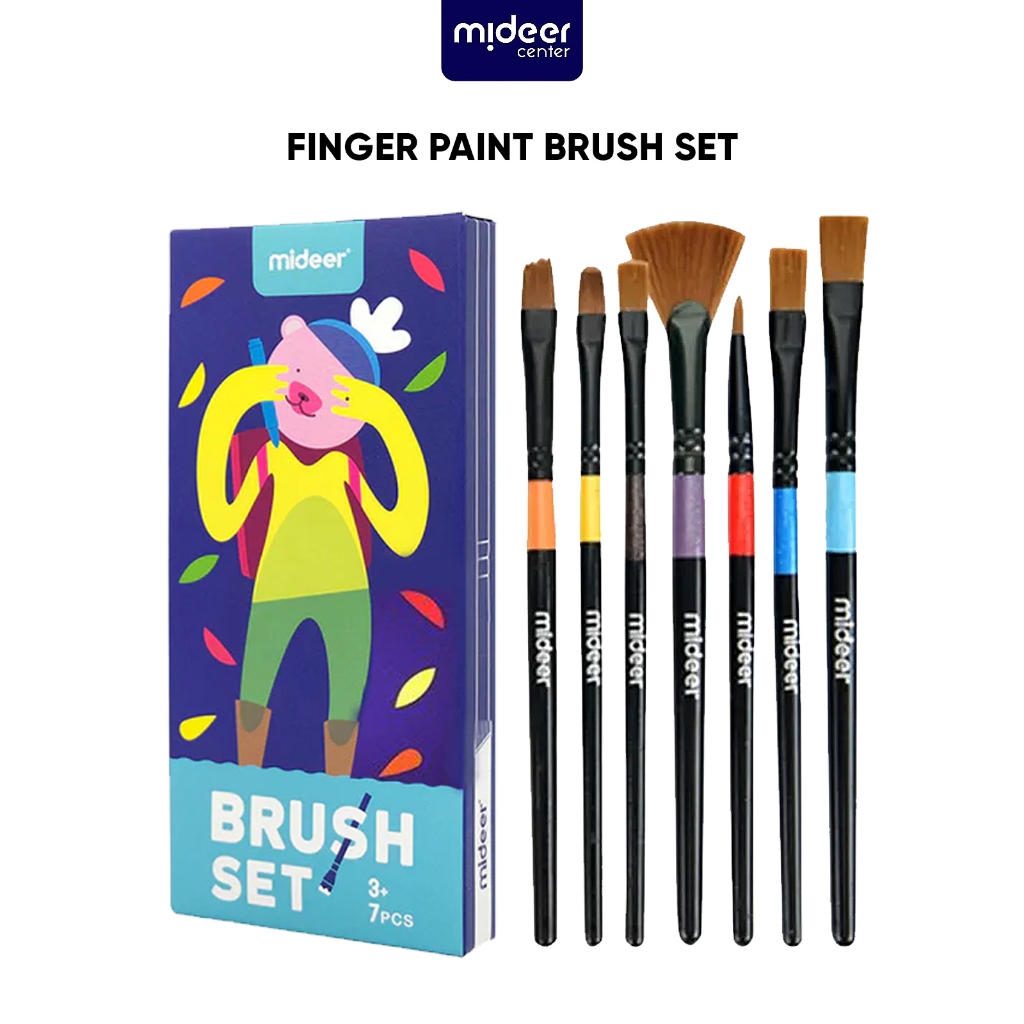 

Mideer Finger Paint Brush Set Mainan Edukasi Anak Set Kuas Cat Untuk Melukis Anak MD4160