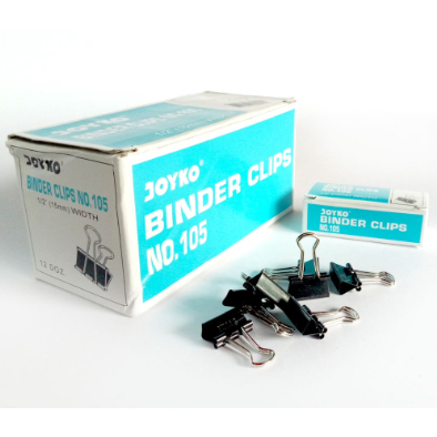 

[Isi 12] Binder Clips Joyko No. 105 (15 mm)