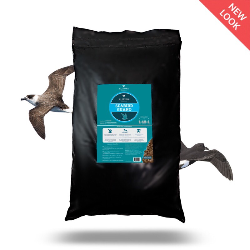 Alitura Organics Pupuk Organik Seabird Guano - 25KG (100% Pure Organics Fertilizer)