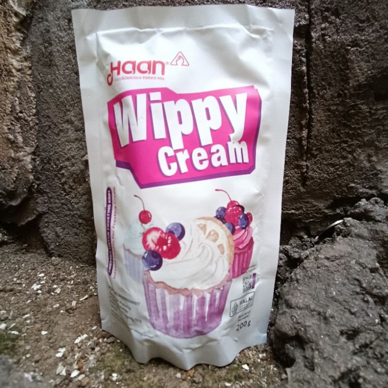 

Haan Wippy Cream Pouch 200gr / Whipping Cream Bubuk Instant