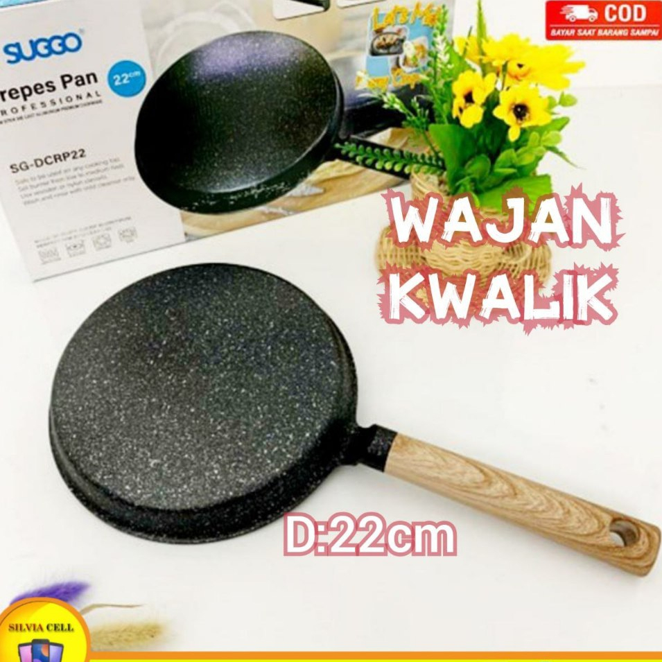 Crepes Maker 22cm Wajan Kwalik Cetakan Kulit Risoles Leker