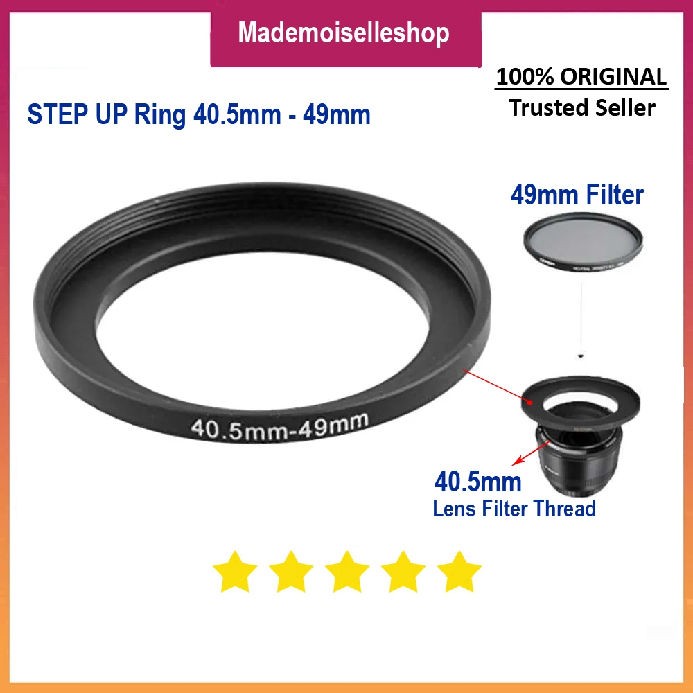 Step Up ring 40.5mm - 49mm - Ring Filter Lensa UP Ring