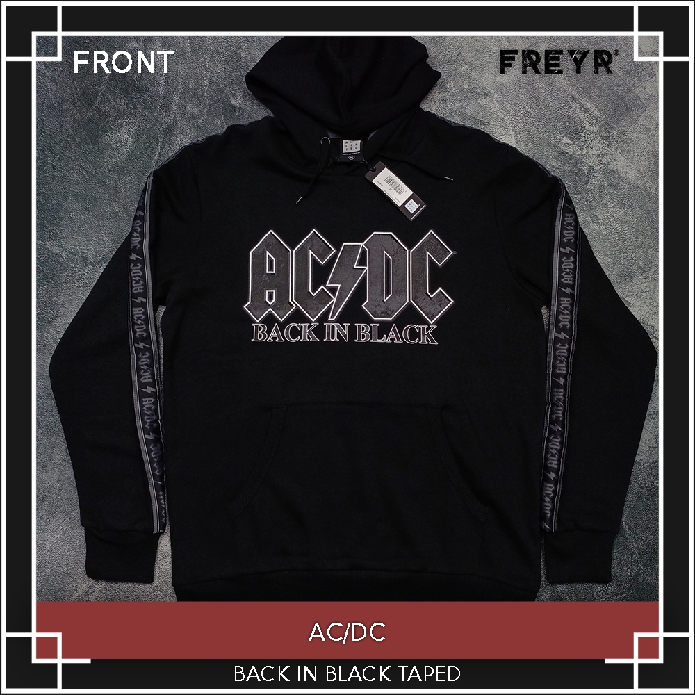 Hoodie Band AC/DC - Back In Black Taped Original