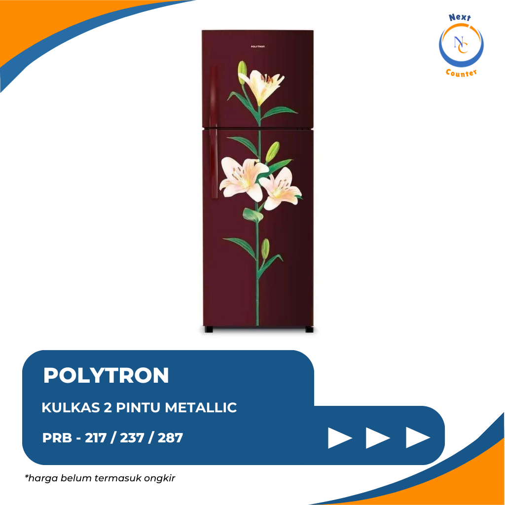 KULKAS 2 PINTU POLYTRON BELLEZA  PRB 217 / PRB 237 / PRB 287