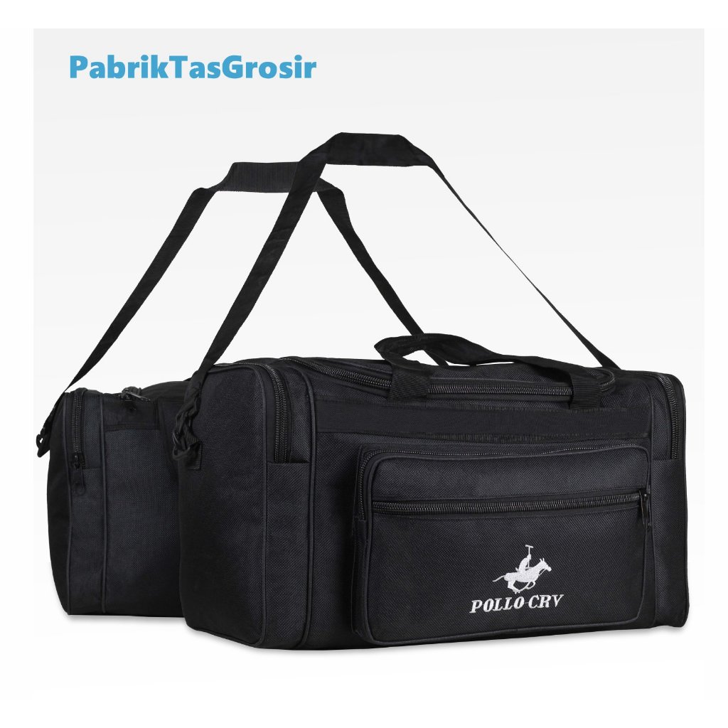 Tas Travel Polo CRV Kapasitas 35 Liter Muat 15 Baju Jinjing Selempang Tas Mudik Besar Bagus Tas Paka
