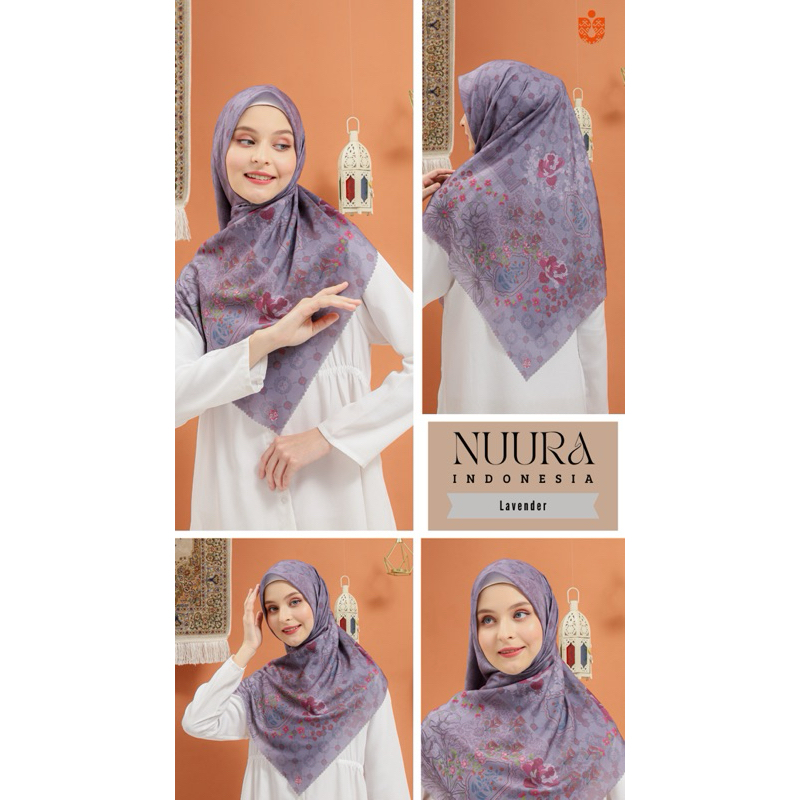 NUURA - LAVENDER SIGNATURE SCARF VOAL HIJAB SEGI EMPAT