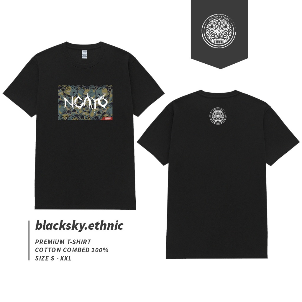 Baju Dayak Ngayo / kaos dayak / kaos kalimantan / kaos motif / kaos motif dayak / kaos metal / kaos 