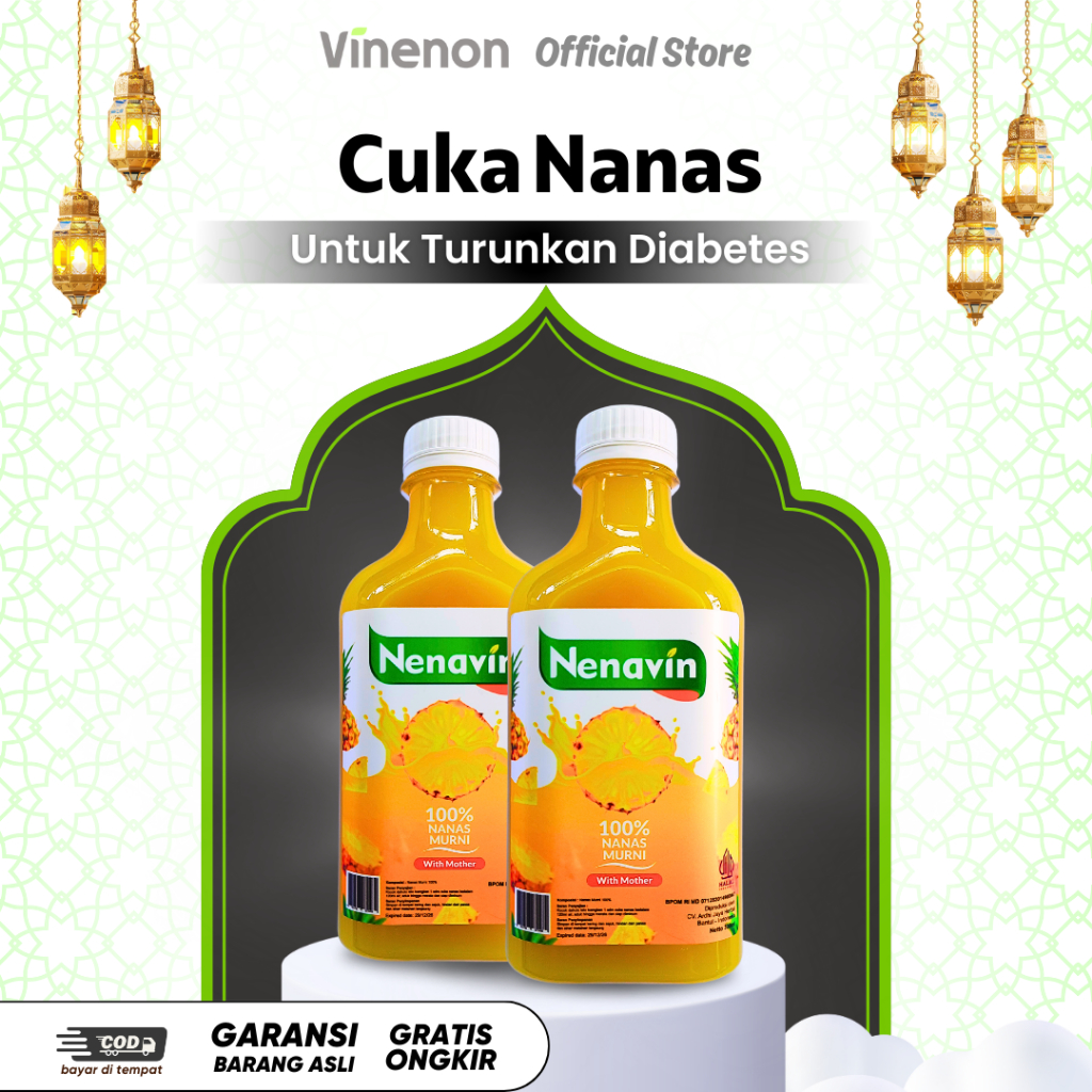 

NENAVIN - Cuka Nanas Asli Original - Minuman Kesehatan - 300 ML - Solusi Gula Darah Tinggi
