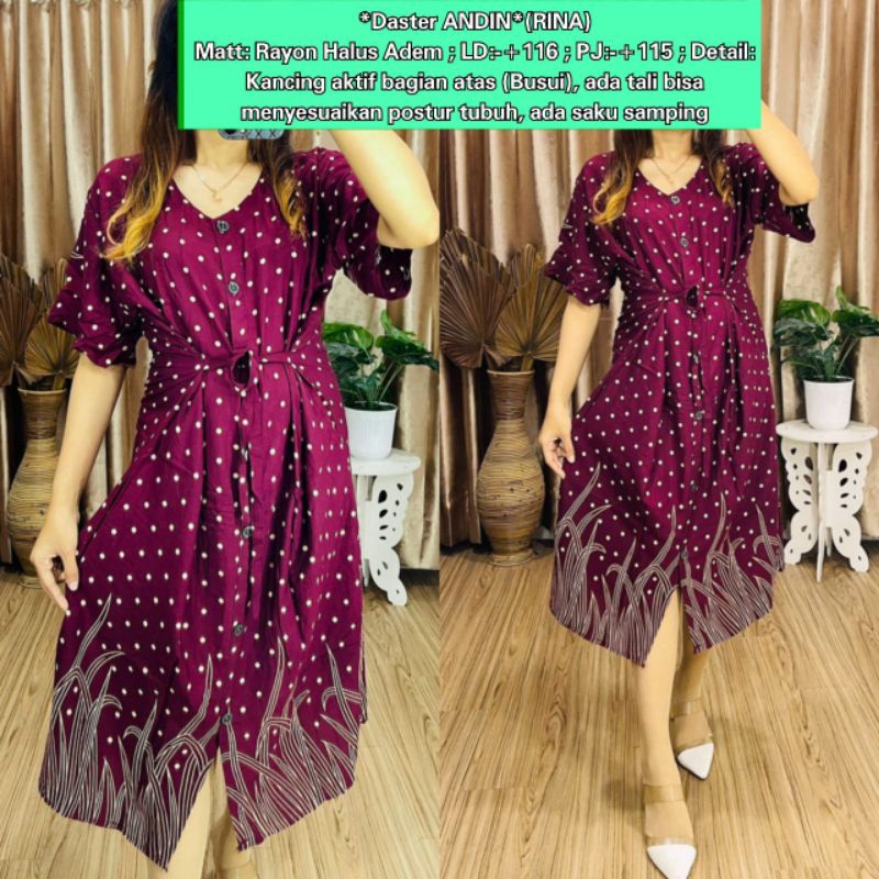 Daster Andin / Daster Andin Motif / Daster Andin Rayon / Daster BUSUI / Daster Rayon Premium / Daste