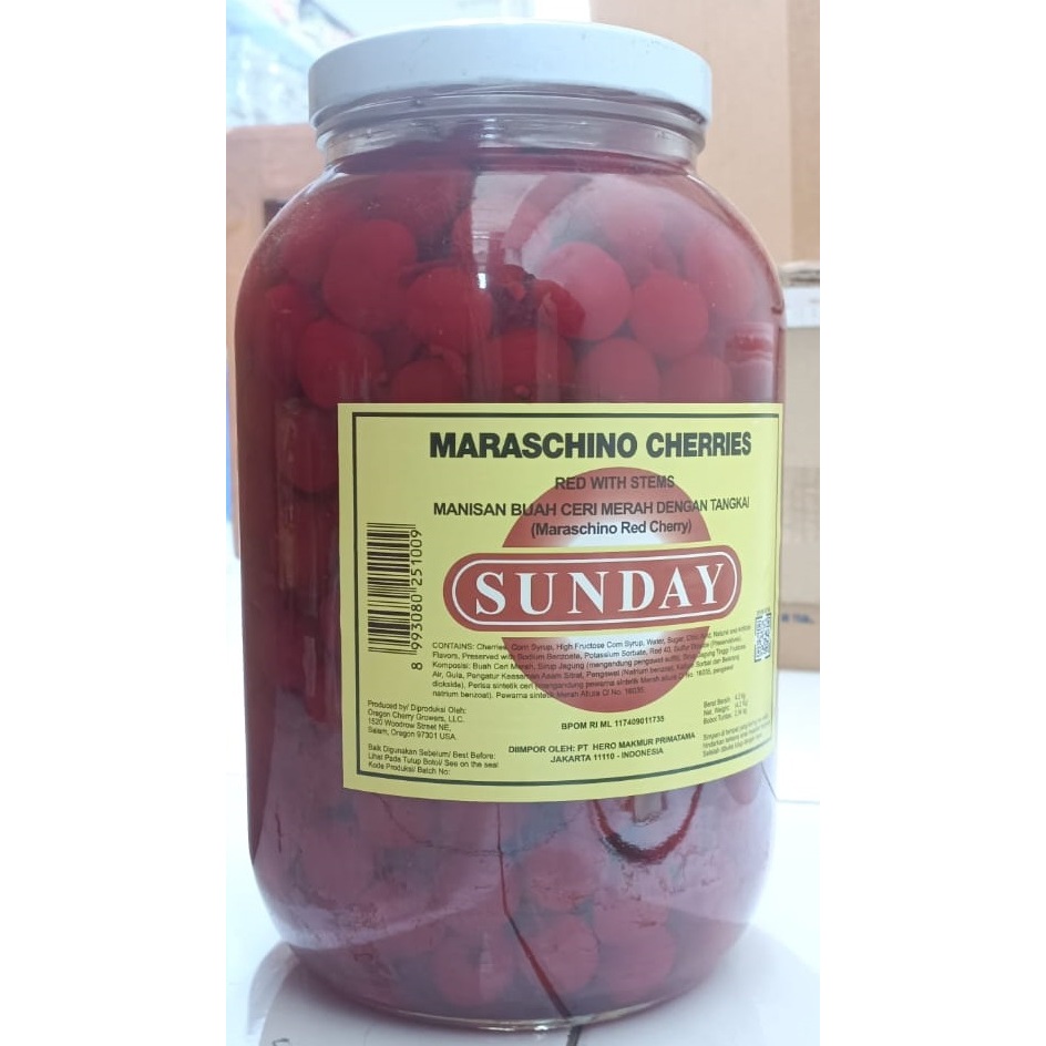 

CHERRY TANGKAI MERAH OLVIA MARASCHINO 3,78 LITER