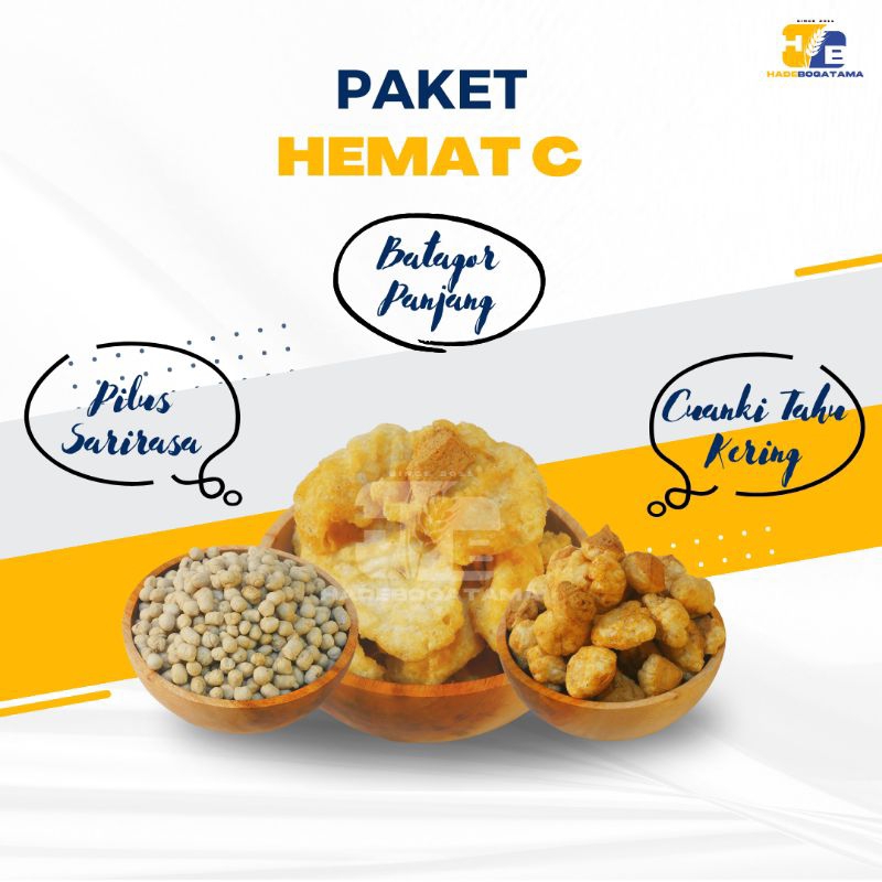 

PAKET HEMAT C (BATAGOR KOTAK, PILUS SARIRASA, CUANKI TAHU)