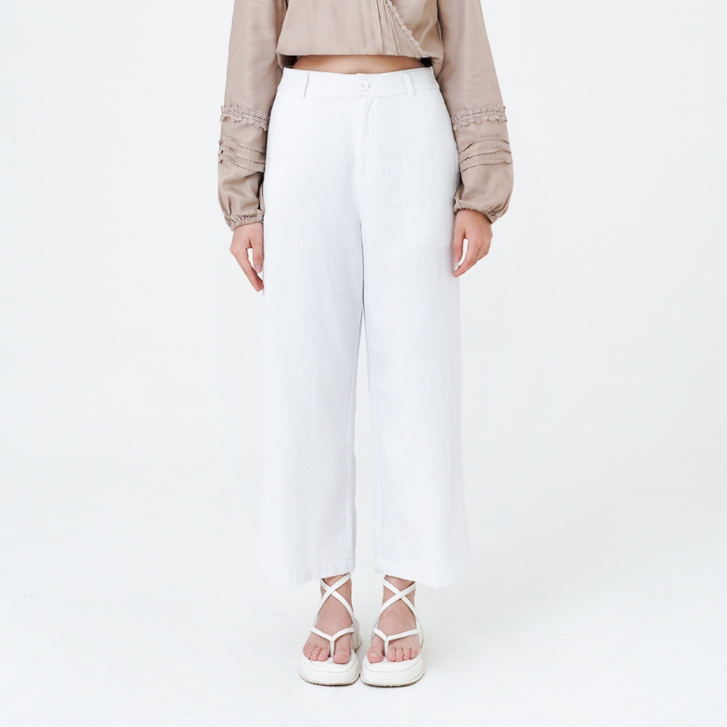 FLIES "Mosey In Morocco" Celana Trousers Wanita I31000260F Putih