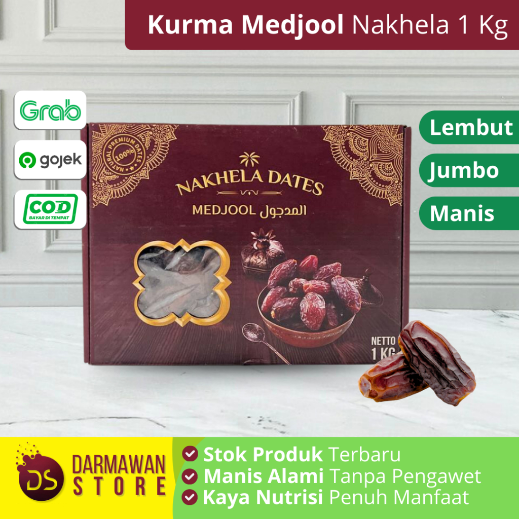 

Kurma Medjool Nakhela1 Kg / Kurma Medjoul 1 Kg / Kurma Medjool Jumbo 1 Kg / Kurma Medjool Premium 1 Kg